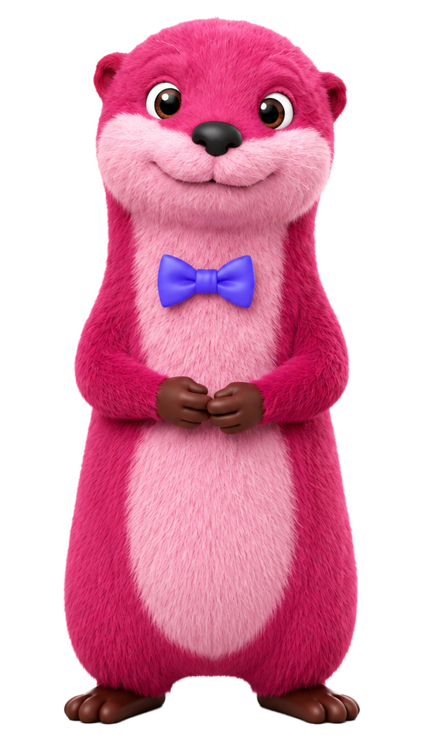 Otto, a lontra, consultor estratégico de IA e personagem da marca Elevale.